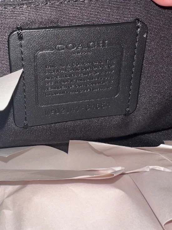 Coach Black Nylon and Leather Front-Pocket Backpack - Picture 3 of 13